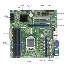 JWIPC智微工业H81工控机电脑主板支持4代全系处理器M-ATX主板
